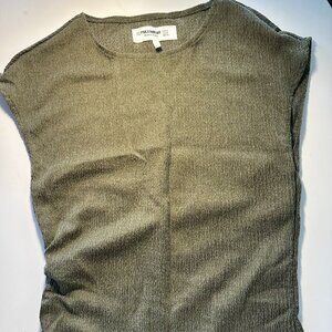 Pull & Bear Green Tank Top with Cinched Side M